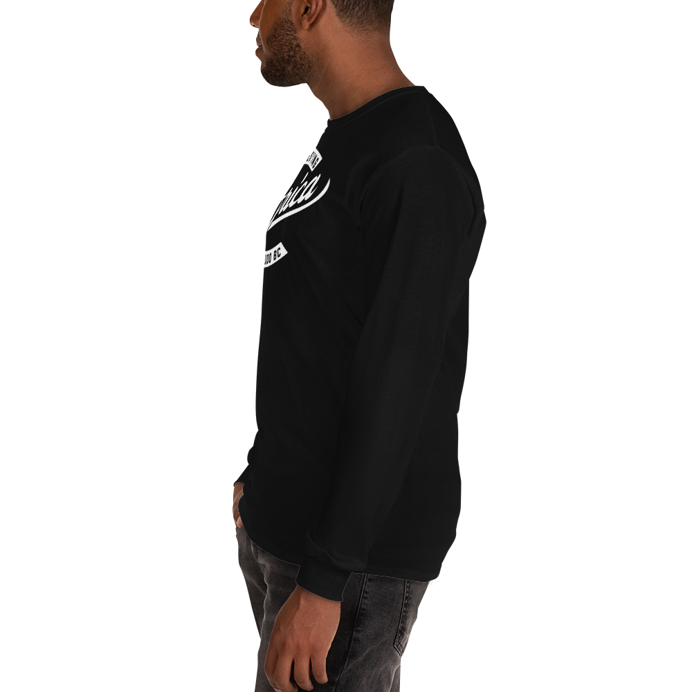 Black professional wearing African diaspora long sleeve t-shirt