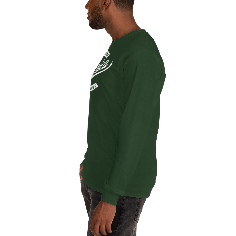 Black professional wearing African diaspora long sleeve t-shirt