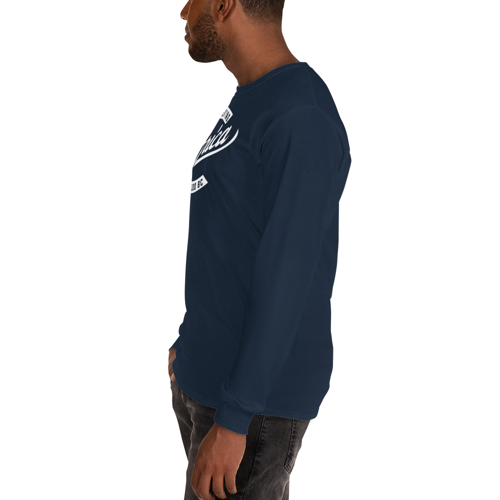 Black professional wearing African diaspora long sleeve t-shirt