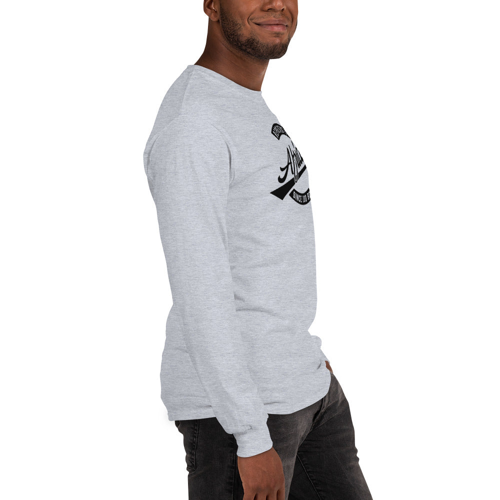 Black professional wearing African diaspora long sleeve t-shirt