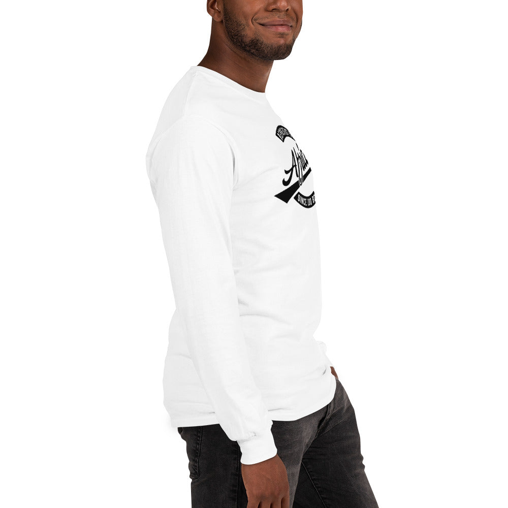 Black professional wearing African diaspora long sleeve t-shirt