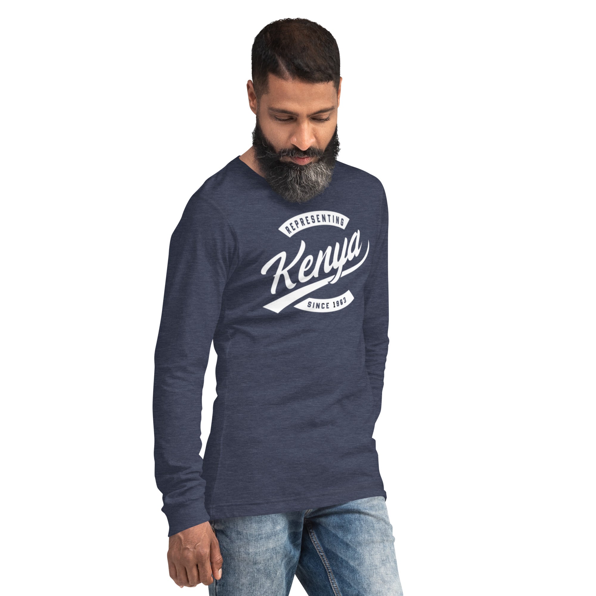Black professional wearing African diaspora long sleeve t-shirt