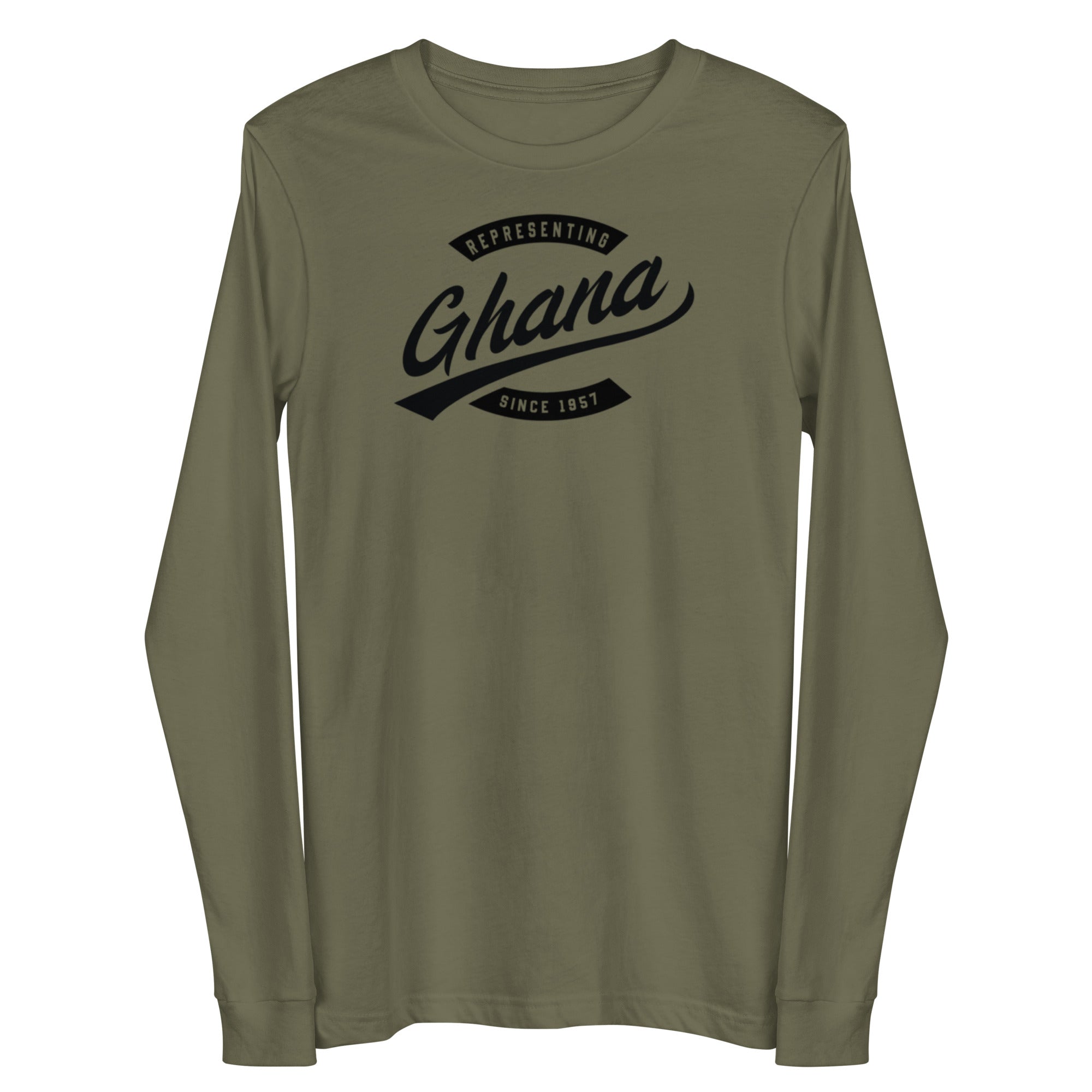 Black professional wearing African diaspora long sleeve t-shirt