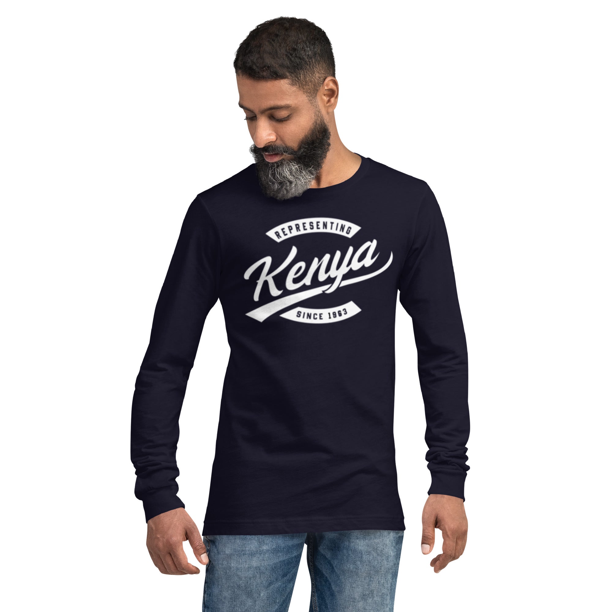Black professional wearing African diaspora long sleeve t-shirt