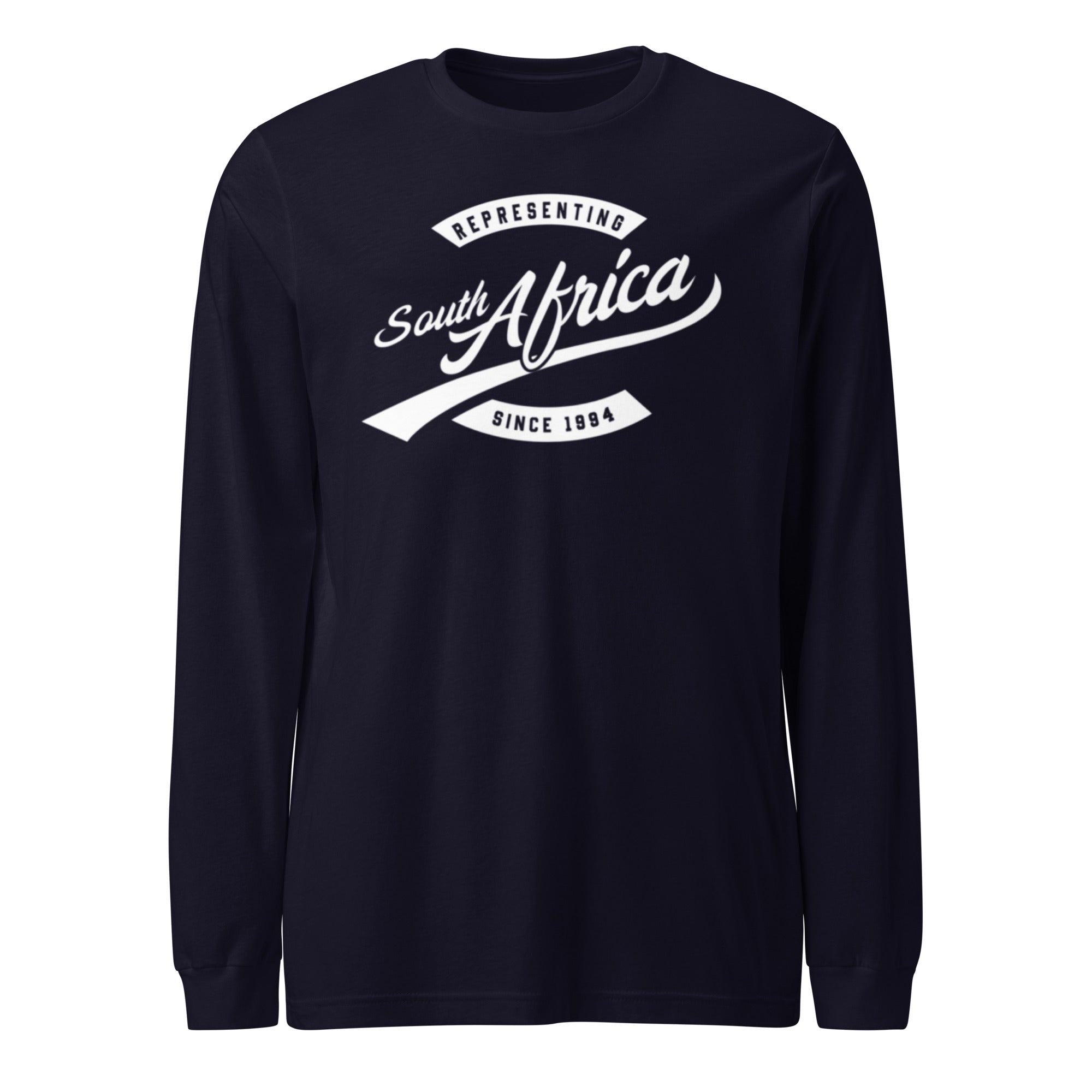 Black professional wearing African diaspora long sleeve t-shirt