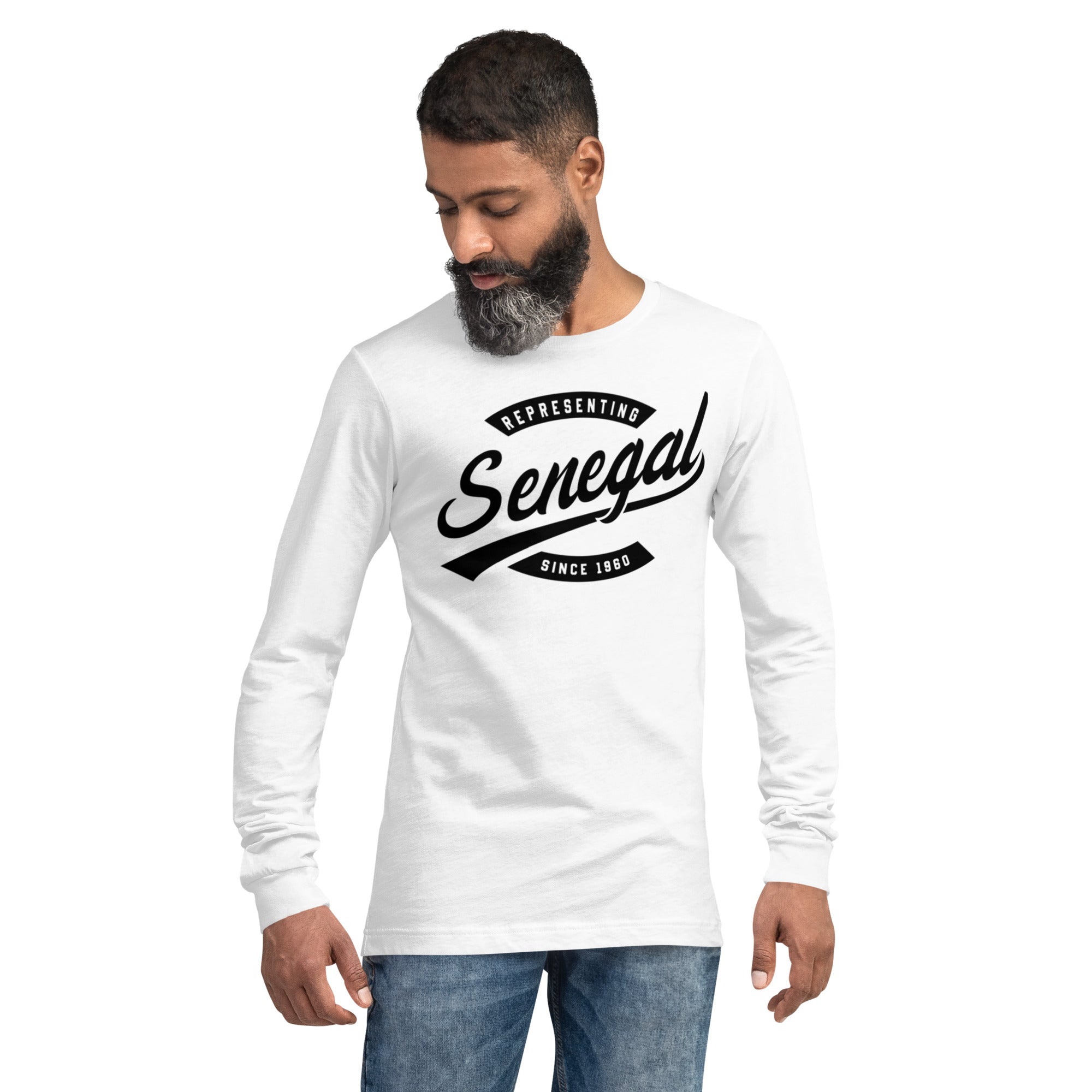 Black professional wearing African diaspora long sleeve t-shirt