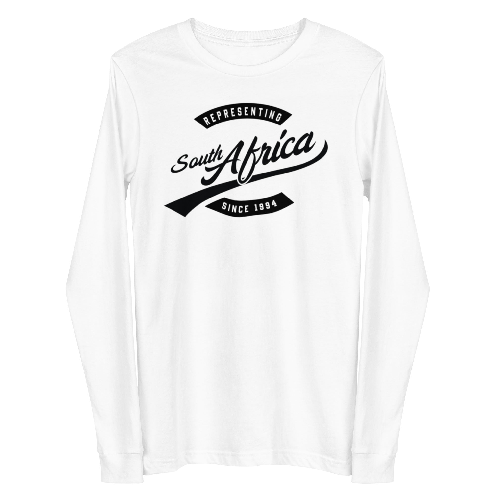 Black professional wearing African diaspora long sleeve t-shirt