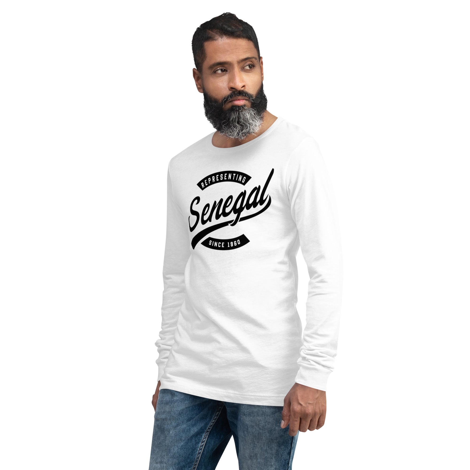 Black professional wearing African diaspora long sleeve t-shirt