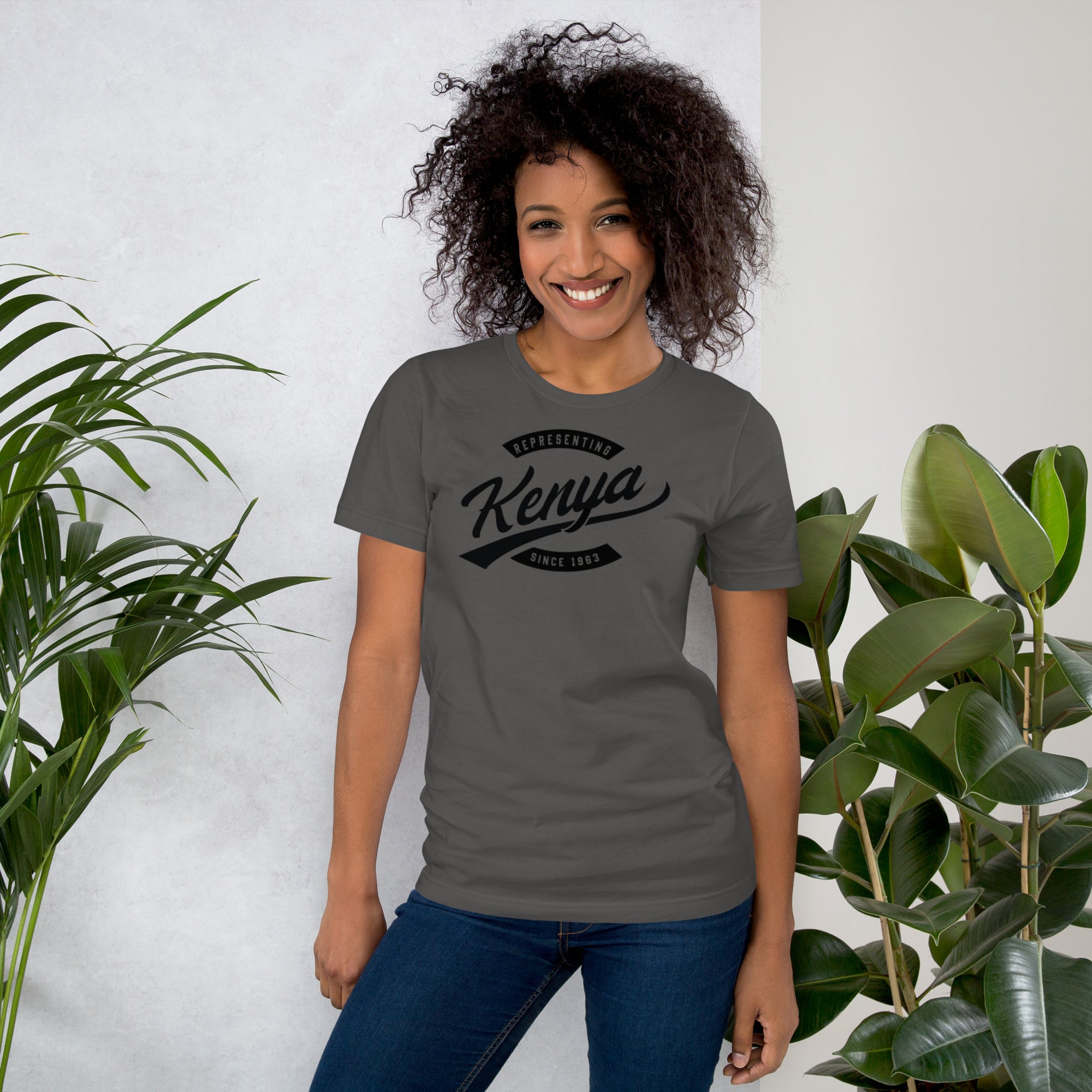 Black professional wearing African-inspired short sleeve tee