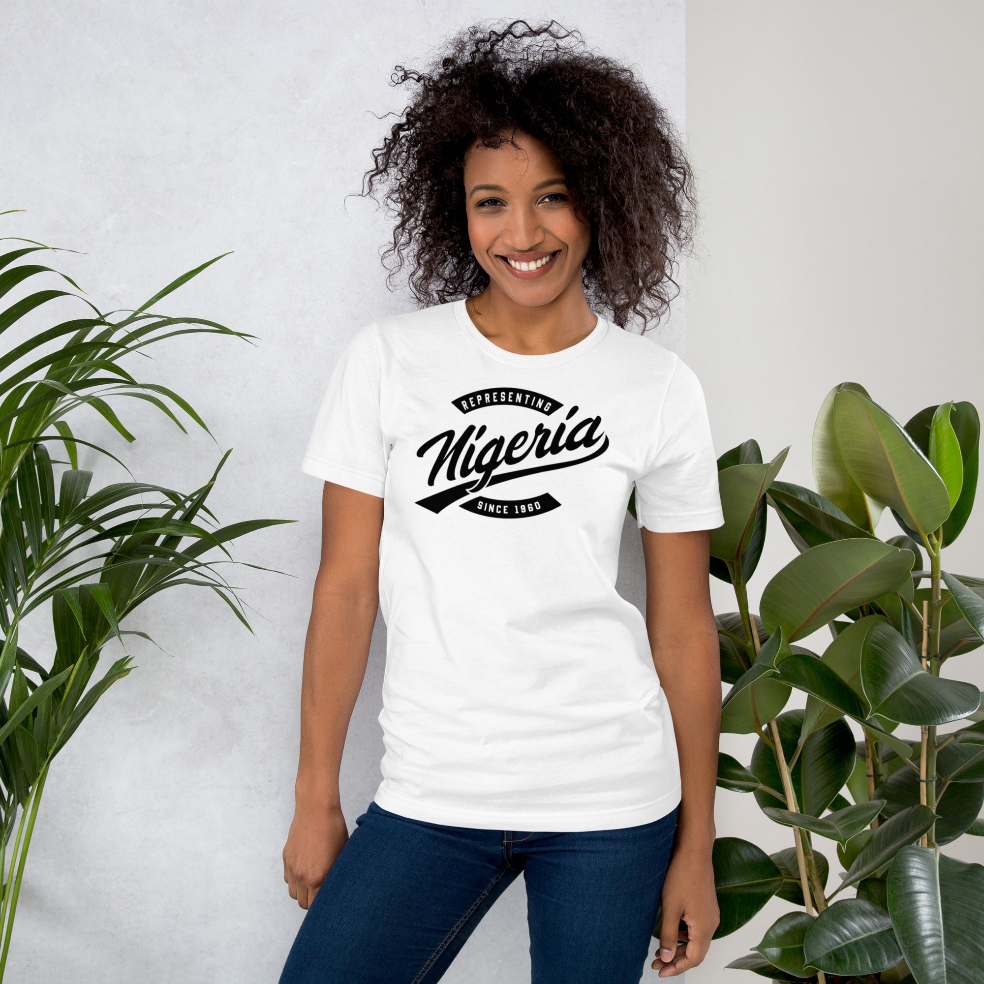 Black professional wearing African-inspired short sleeve tee