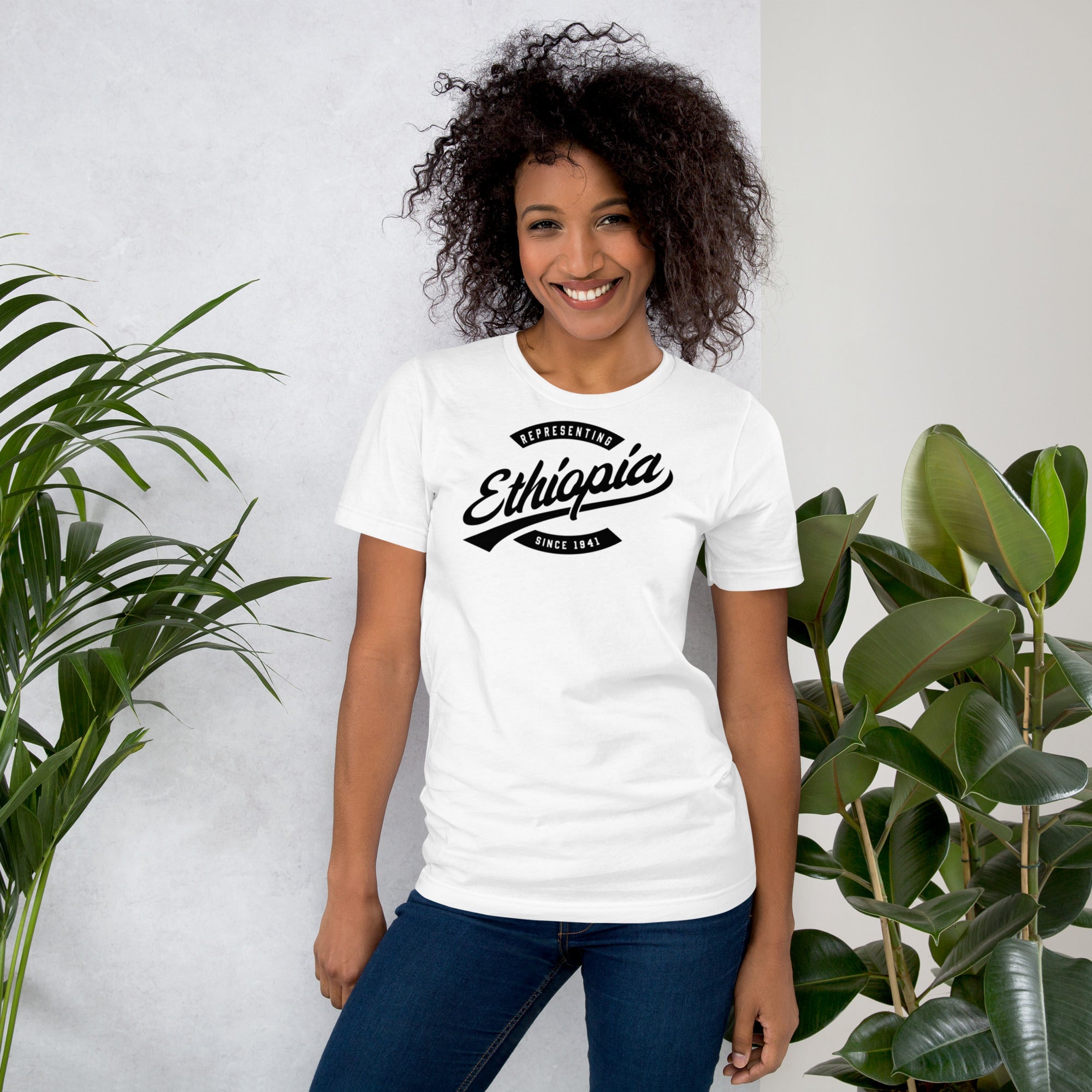 Black professional wearing African-inspired short sleeve tee